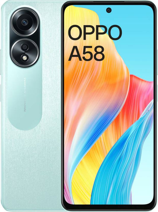 OPPO A58 (Dazzling Green, 128 GB)  (6 GB RAM)