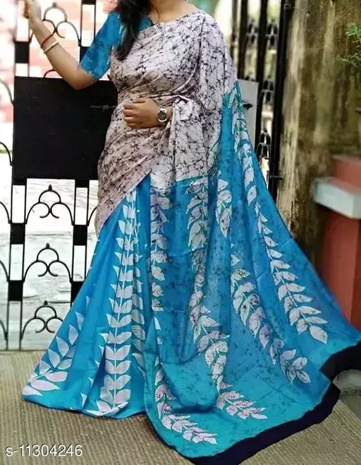 Pure Cotton Mulmul Saree