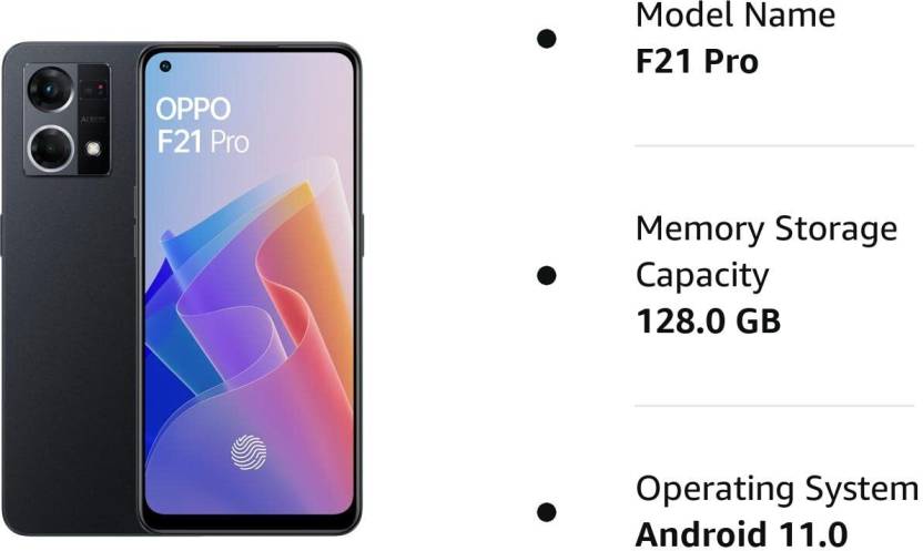 OPPO F21 Pro (Cosmic Black, 128 GB)  (8 GB RAM)