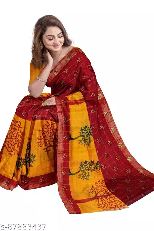 Pure Cotton Daily Wear Saree without Blouse