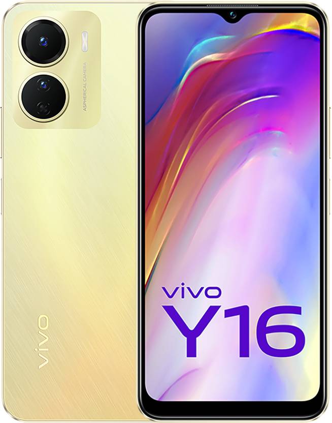 vivo Y16 (Drizzling Gold, 128 GB)  (4 GB RAM)