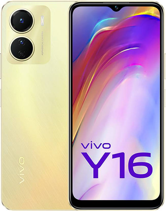 vivo Y16 (Drizzling Gold, 64 GB)  (3 GB RAM)