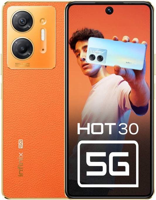 Infinix HOT 30 5G (Miami Orange, 128 GB)  (8 GB RAM)