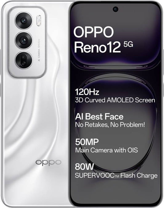 OPPO Reno 12 5G (Astro Silver, 256 GB)  (8 GB RAM)