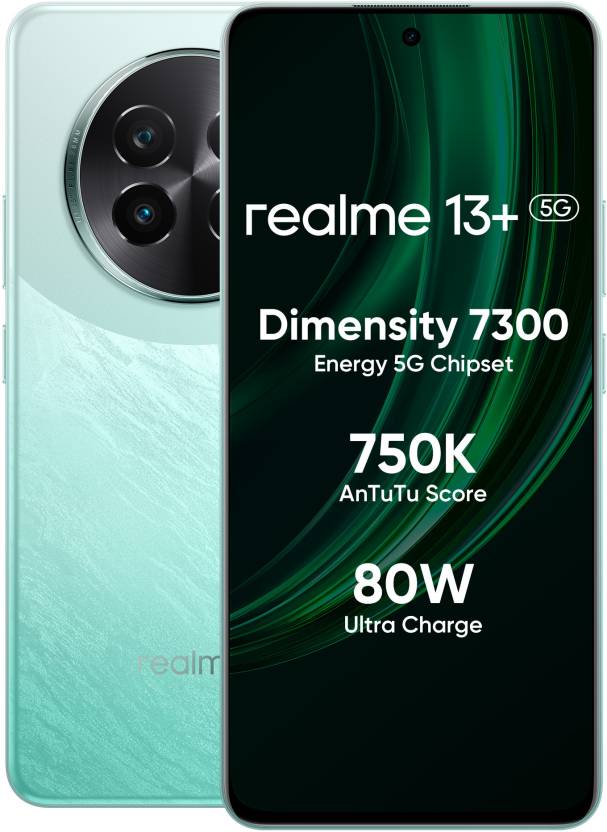 realme 13+ 5G (Speed Green, 128 GB)  (8 GB RAM)