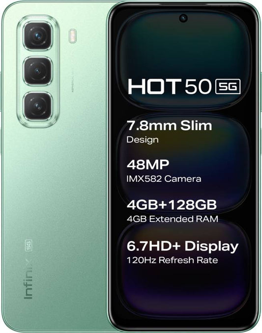 Infinix Hot 50 5G (Sage Green, 128 GB)  (8 GB RAM)