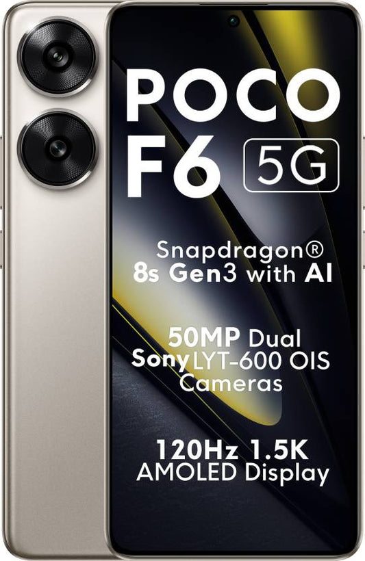 POCO F6 5G (Titanium, 512 GB)  (12 GB RAM)