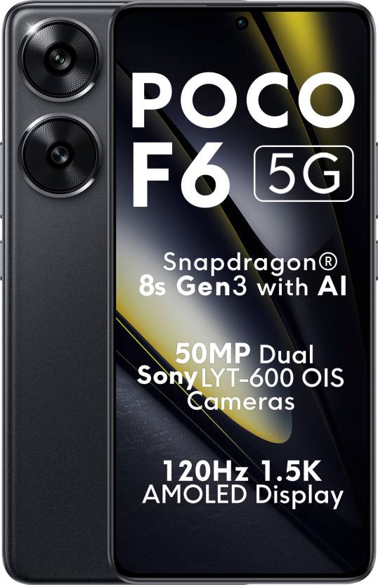 POCO F6 5G (Black, 512 GB)  (12 GB RAM)