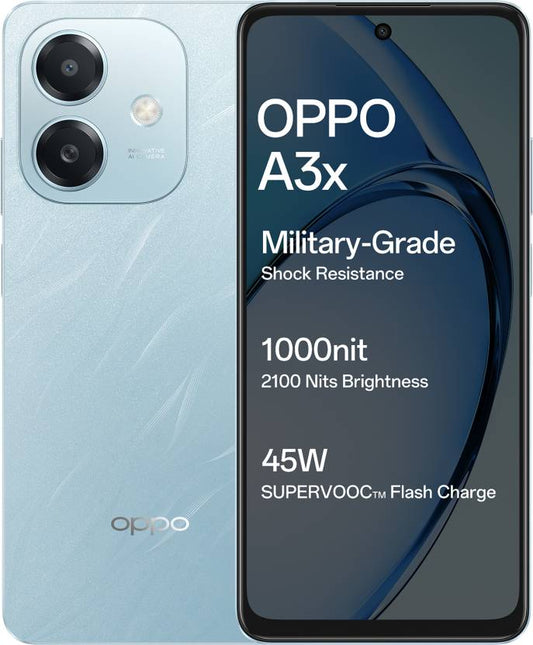 OPPO A3x (Ocean Blue, 128 GB)  (4 GB RAM)