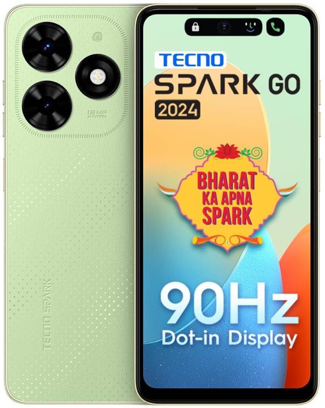 Tecno Spark Go 2024 (Magic Skin Green, 64 GB)  (4 GB RAM)