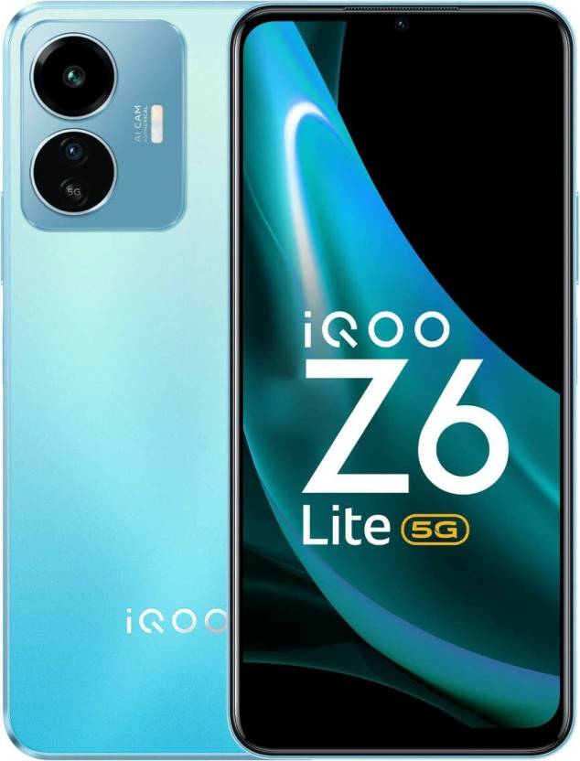 IQOO Z6 Lite 5G (With Charger) (Stellar Green, 128 GB)  (6 GB RAM)